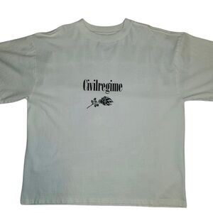 Civil Regime White Short Sleeve Tee